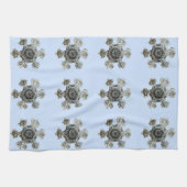 Schneeflocken Violet Küchentücher (Horizontal)