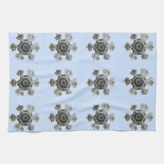 Schneeflocken Violet Küchentücher (Horizontal)