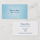 Schneeflocken Visitenkarte (Vorne/Hinten)