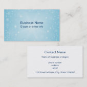 Schneeflocken Visitenkarte (Vorne/Hinten)