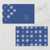 Schneeflocken Visitenkarte (Vorne/Hinten)
