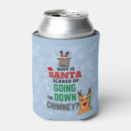 Schneeflocken vom Weihnachtsmann witziger Witz Dosenkühler