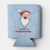 Schneeflocken vom Weihnachtsmann witziger Witz Dosenkühler (Rückseite)