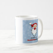 Schneeflocken vom Weihnachtsmann witziger Witz Kaffeetasse (VorderseiteRechts)