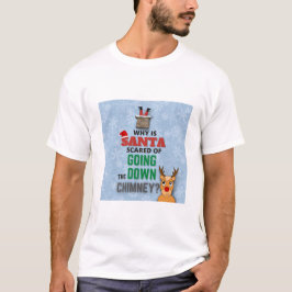 Schneeflocken vom Weihnachtsmann witziger Witz T-Shirt