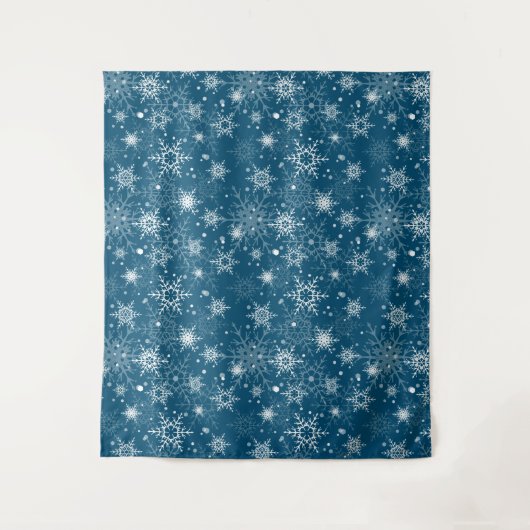 Schneeflocken Wandteppich (Vorderseite)