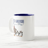 Schneeflocken Warm Me Holiday Shirts und Geschenke Zweifarbige Tasse (Vorderseite Links)