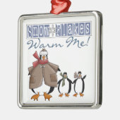 Schneeflocken Warm Me Pinguin Keepake Ornament (Links)