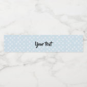 Schneeflocken Wasserflaschenetikett (Einzelnes Label)