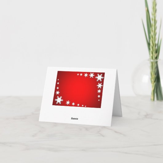 Schneeflocken Weihnachten (Rückseite)