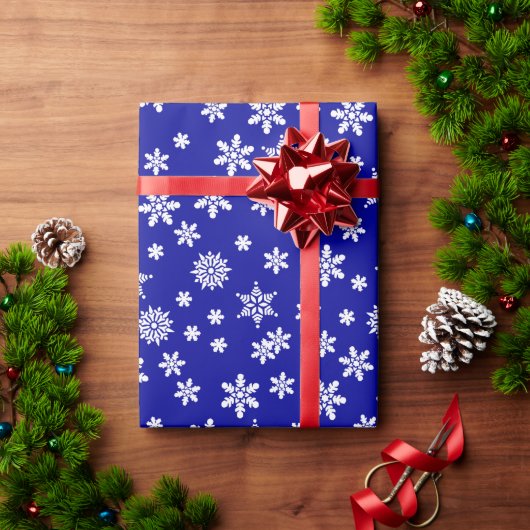 Schneeflocken Weihnachten Geschenkpapier (Feiertagsgeschenk)