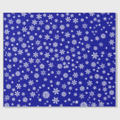Schneeflocken Weihnachten Geschenkpapier (Flach)