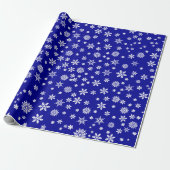 Schneeflocken Weihnachten Geschenkpapier (Ungerollt)