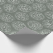 Schneeflocken Weihnachten Geschenkpapier (Ecke)