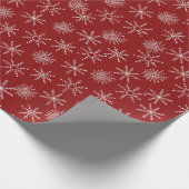 Schneeflocken Weihnachten Geschenkpapier (Ecke)