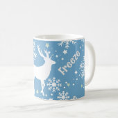 Schneeflocken Weihnachten Kaffeetasse (VorderseiteRechts)