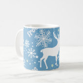 Schneeflocken Weihnachten Kaffeetasse (Vorderseite Links)