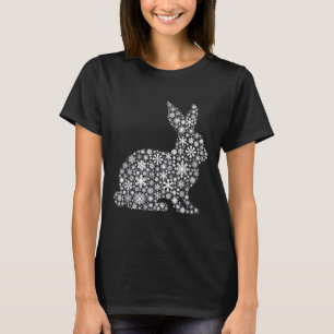 Schneeflocken - Weihnachten - Kaninchen T-Shirt