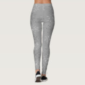 Schneeflocken, Weihnachten Leggings (Rückseite)