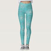 Schneeflocken, Weihnachten Leggings (Vorderseite)