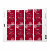 Schneeflocken Weihnachten Rot Türkis Wunderbare Ze (Vorne)