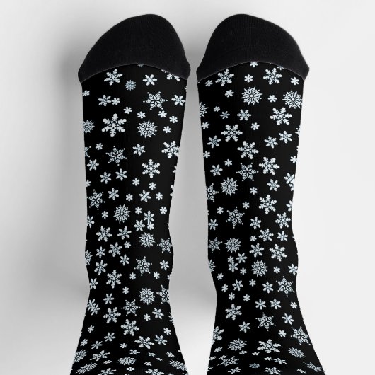 Schneeflocken Weihnachten Socken (Oben)