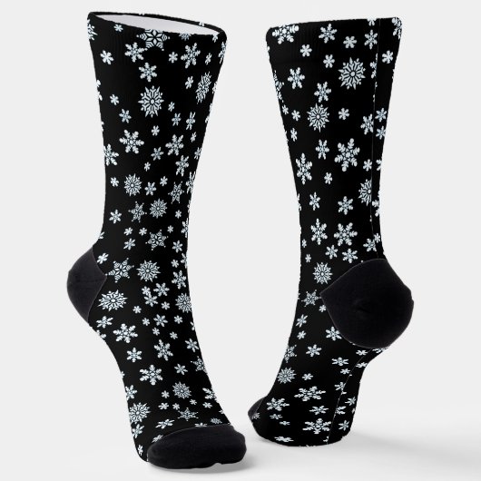 Schneeflocken Weihnachten Socken (Gewinkelt)