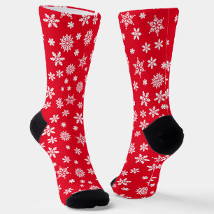 Schneeflocken Weihnachten Socken