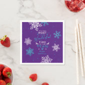 Schneeflocken Weihnachten Weihnachten Weihnachten Serviette (Beispiel)