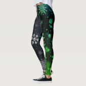 Schneeflocken Weihnachten/Winter Leggings (Links)
