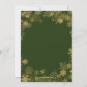 Schneeflocken Weihnachts-Foto Feiertagskarte (Rückseite)