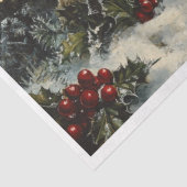 Schneeflocken Weihnachts-Pilze Seidenpapier (Ausschnitt)