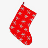 Schneeflocken Weihnachts-Strumpf Großer Weihnachtsstrumpf (Vorderansicht (hängend))