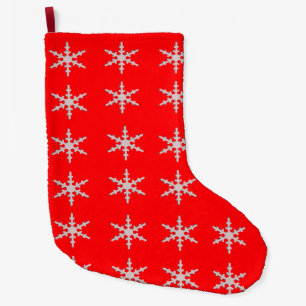 Schneeflocken Weihnachts-Strumpf Großer Weihnachtsstrumpf