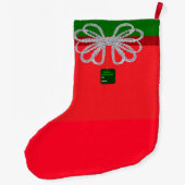 Schneeflocken Weihnachts-Strumpf Großer Weihnachtsstrumpf (Rückseite)