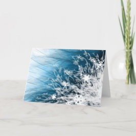 Schneeflocken - Weihnachts-/Weihnachtskarte Feiertagskarte