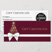 Schneeflocken Weihnachtsbaum Bow Violet Red Gesche (Vorne/Hinten)