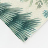 Schneeflocken, Weihnachtsbaummuster - Blanket Fleecedecke (Ecke)