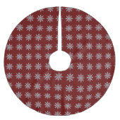 Schneeflocken Weihnachtsbaumrock Polyester Weihnachtsbaumdecke (Vorderseite)