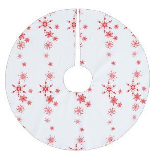 Schneeflocken Weihnachtsbaumrock Polyester Weihnachtsbaumdecke