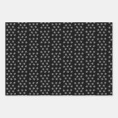 Schneeflocken Weihnachtsblätter Wrapping Paper Pin Geschenkpapier Set (Vorderseite 3)