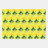Schneeflocken Weihnachtsblätter Wrapping Paper Pin Geschenkpapier Set (Vorderseite 2)