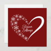 Schneeflocken Weihnachtsfeiertag Schneeflocken Her Feiertagskarte (Vorne/Hinten)