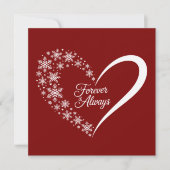 Schneeflocken Weihnachtsfeiertag Schneeflocken Her Feiertagskarte (Vorderseite)