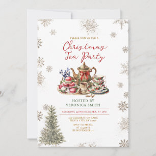 Schneeflocken Weihnachtsgebäck Party Blumenkohl Einladung