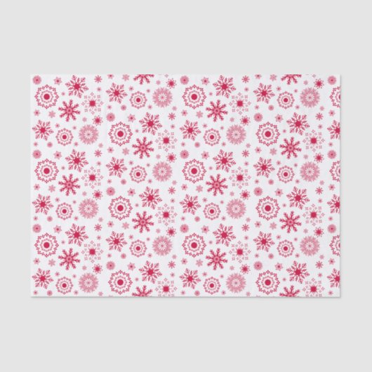 Schneeflocken Weihnachtsgeschenk Tissue Seidenpapier (Vorderseite)