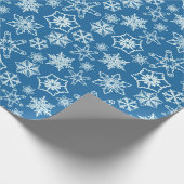 Schneeflocken Weihnachtsgeschenk Wrap Geschenkpapier (Ecke)