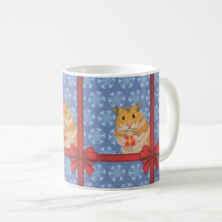 Schneeflocken Weihnachtshamster Kaffeetasse