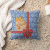 Schneeflocken Weihnachtshamster Kissen (Decke)