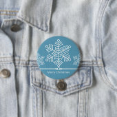 Schneeflocken Weihnachtsknopf Button (Beispiel)